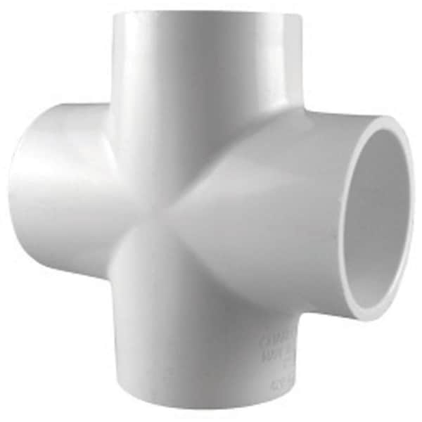 Charlotte Pipe And Foundry Charlotte Pipe Schedule 40 1-1/2 in. Slip X 1-1/2 in. D Slip PVC Cross 1 pk PVC 02410 1200 - main